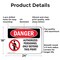 Signmission Authorized Personnel Only Beyond This Point Danger Sign, Aluminum, 24in W x 18in L, 2PK OS-2PACK-DS-A-1824-L-1036 - alternate 5